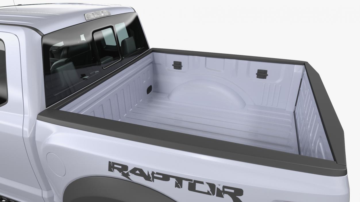 3D Ford F-150 Raptor 2017 White model