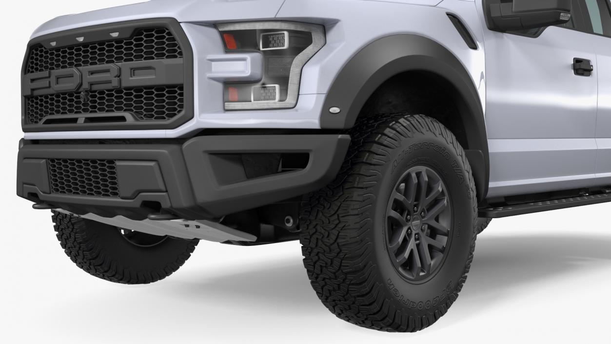 3D Ford F-150 Raptor 2017 White model