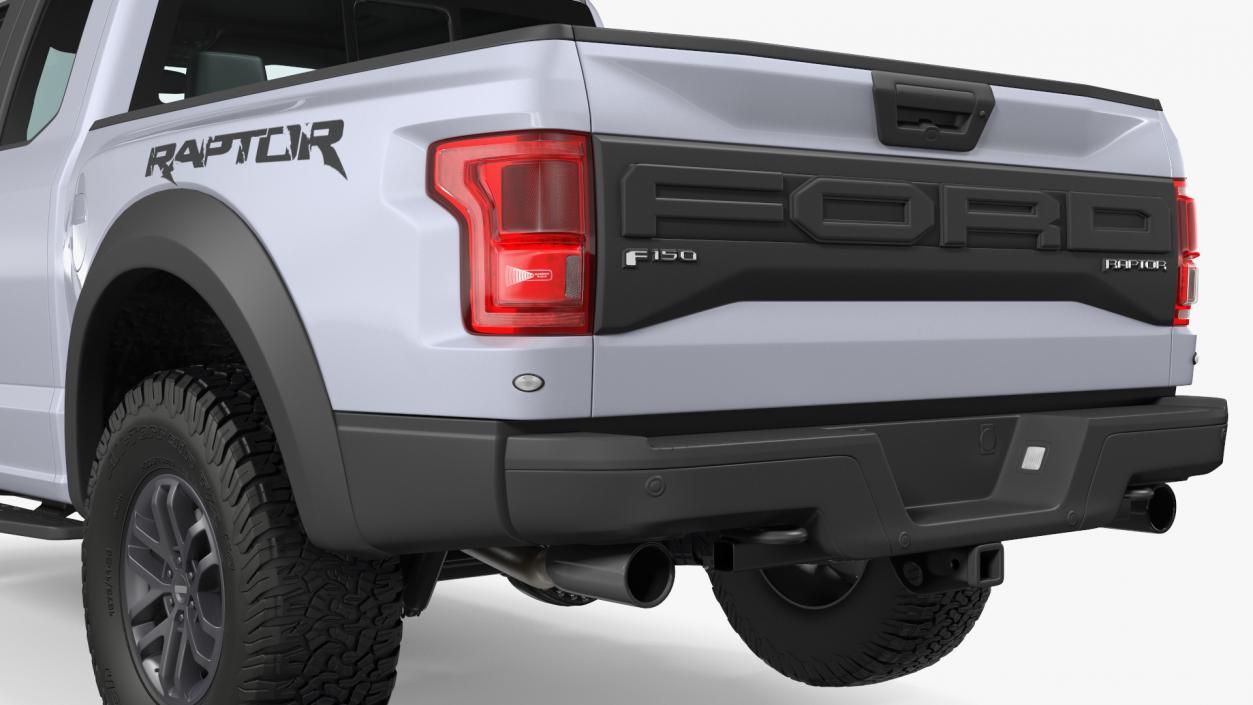 3D Ford F-150 Raptor 2017 White model