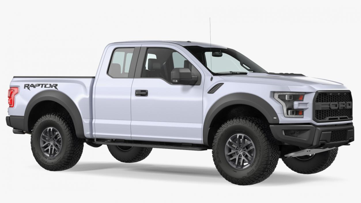 3D Ford F-150 Raptor 2017 White model