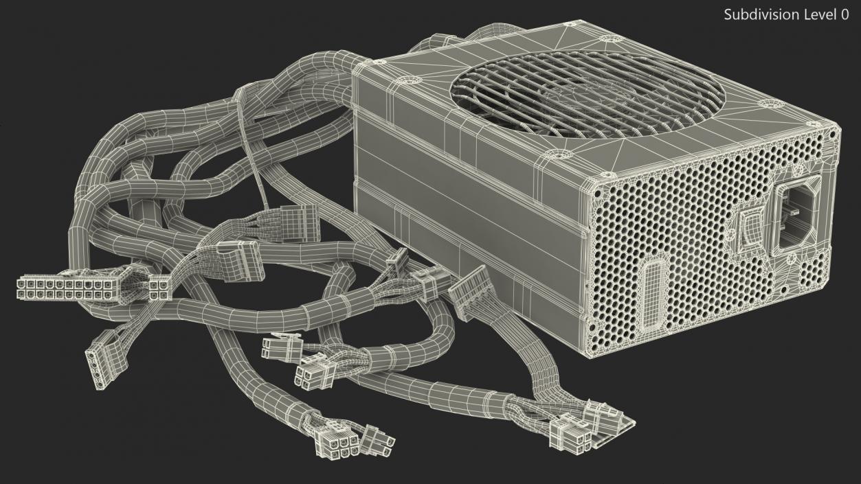 3D PC ATX Modular PSU model