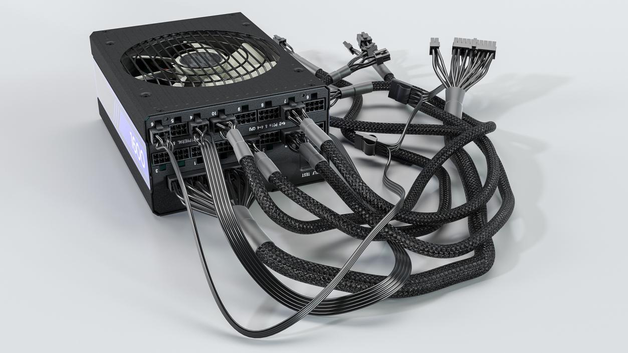 3D PC ATX Modular PSU model