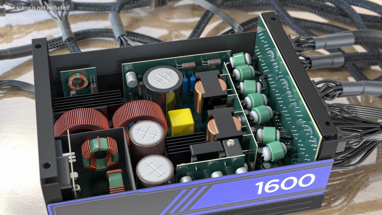 3D PC ATX Modular PSU model