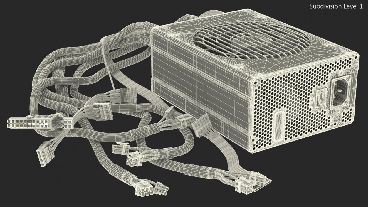 3D PC ATX Modular PSU model