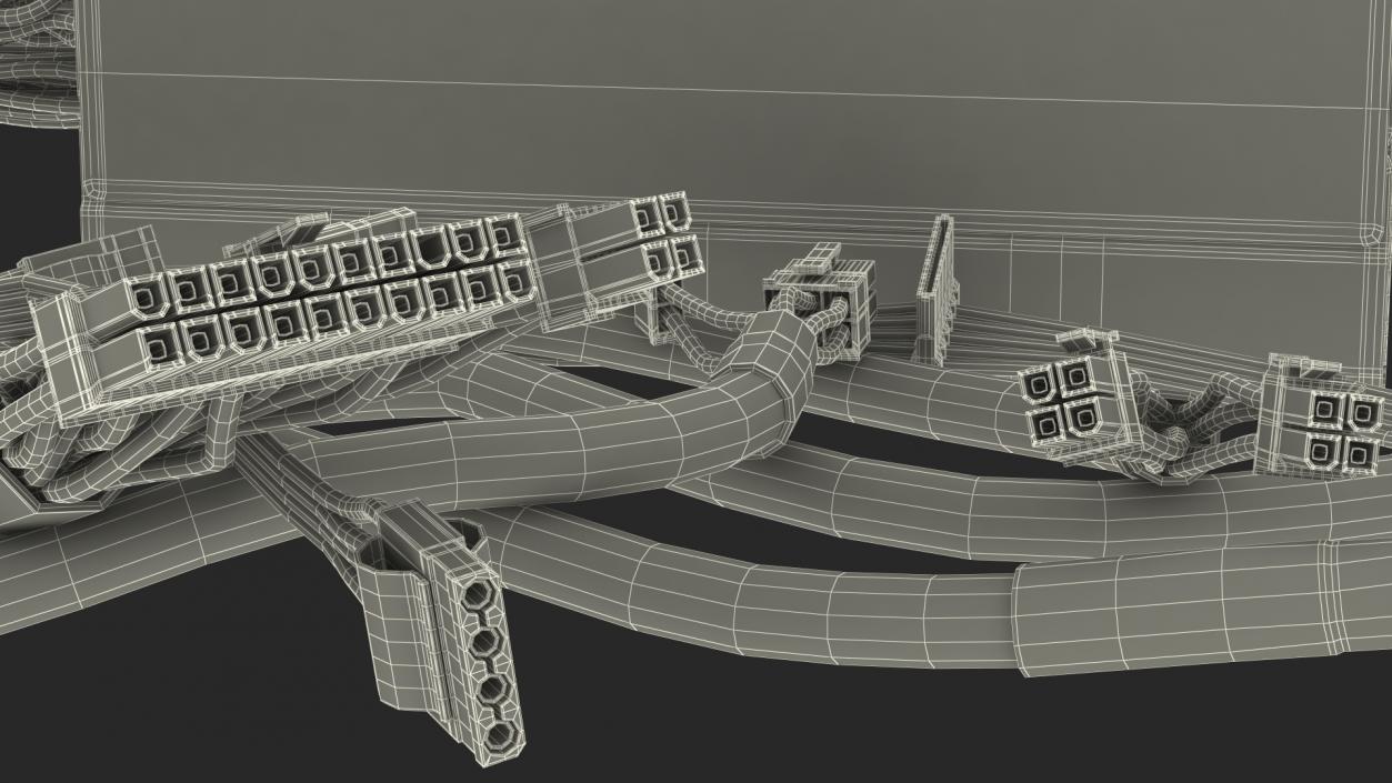 3D PC ATX Modular PSU model