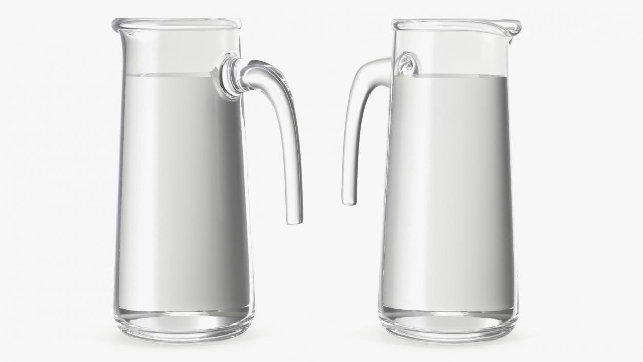 Glass Jugs With Water Collection 4 3D model