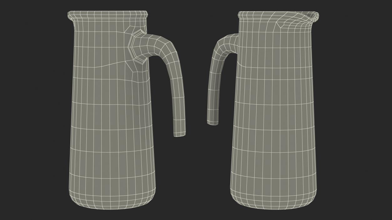 Glass Jugs With Water Collection 4 3D model