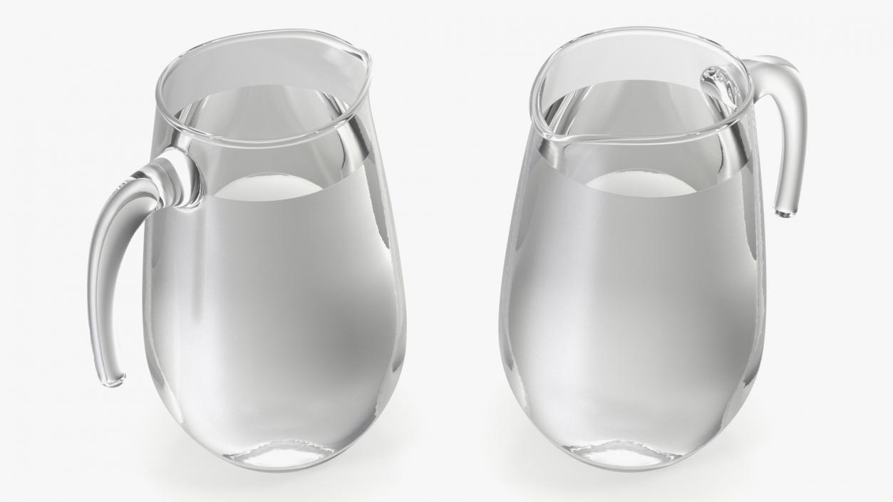 Glass Jugs With Water Collection 4 3D model