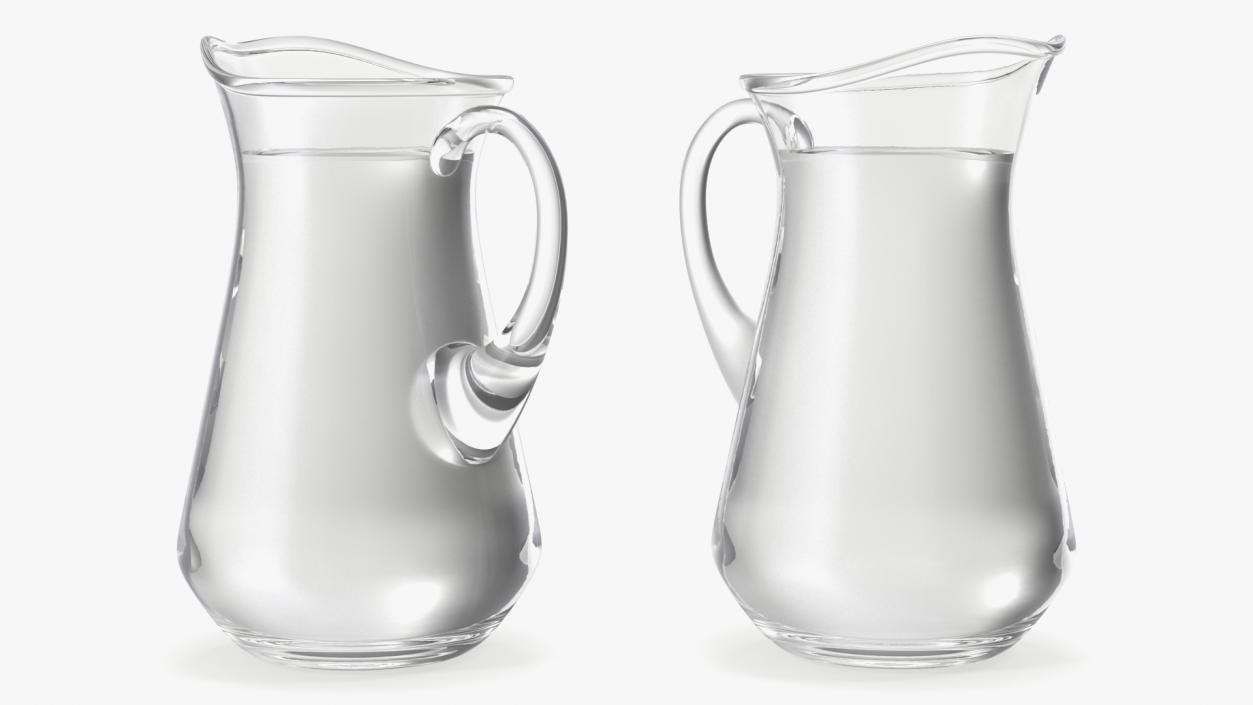 Glass Jugs With Water Collection 4 3D model