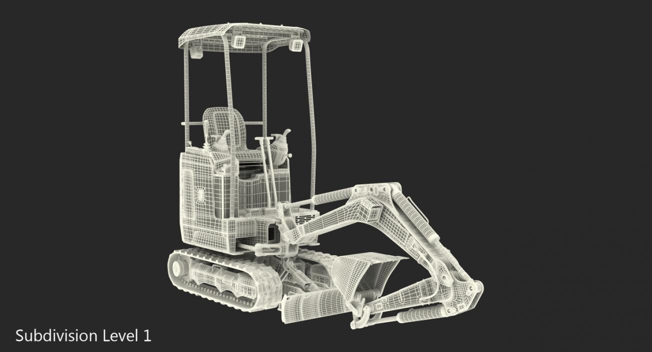 Mini Excavator Generic 3D