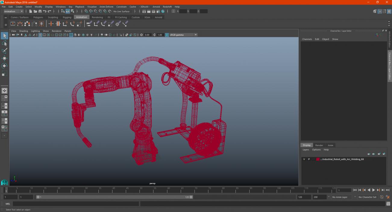 Yaskawa Motoman GP7 Robot with Welding Kit 3D