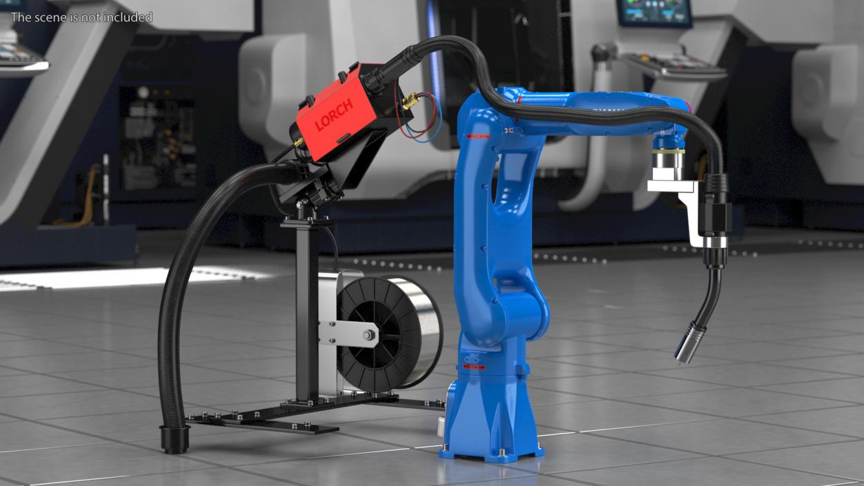 Yaskawa Motoman GP7 Robot with Welding Kit 3D