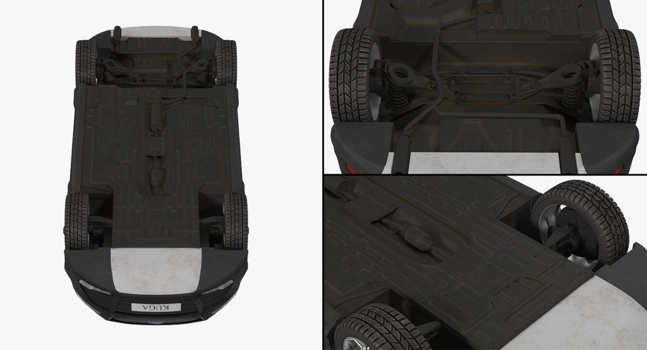 3D model Ford Kuga FWD 2016 Rigged