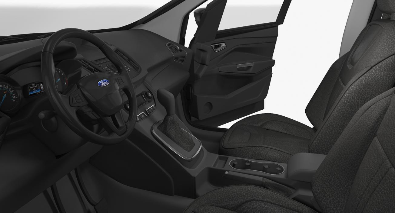 3D model Ford Kuga FWD 2016 Rigged