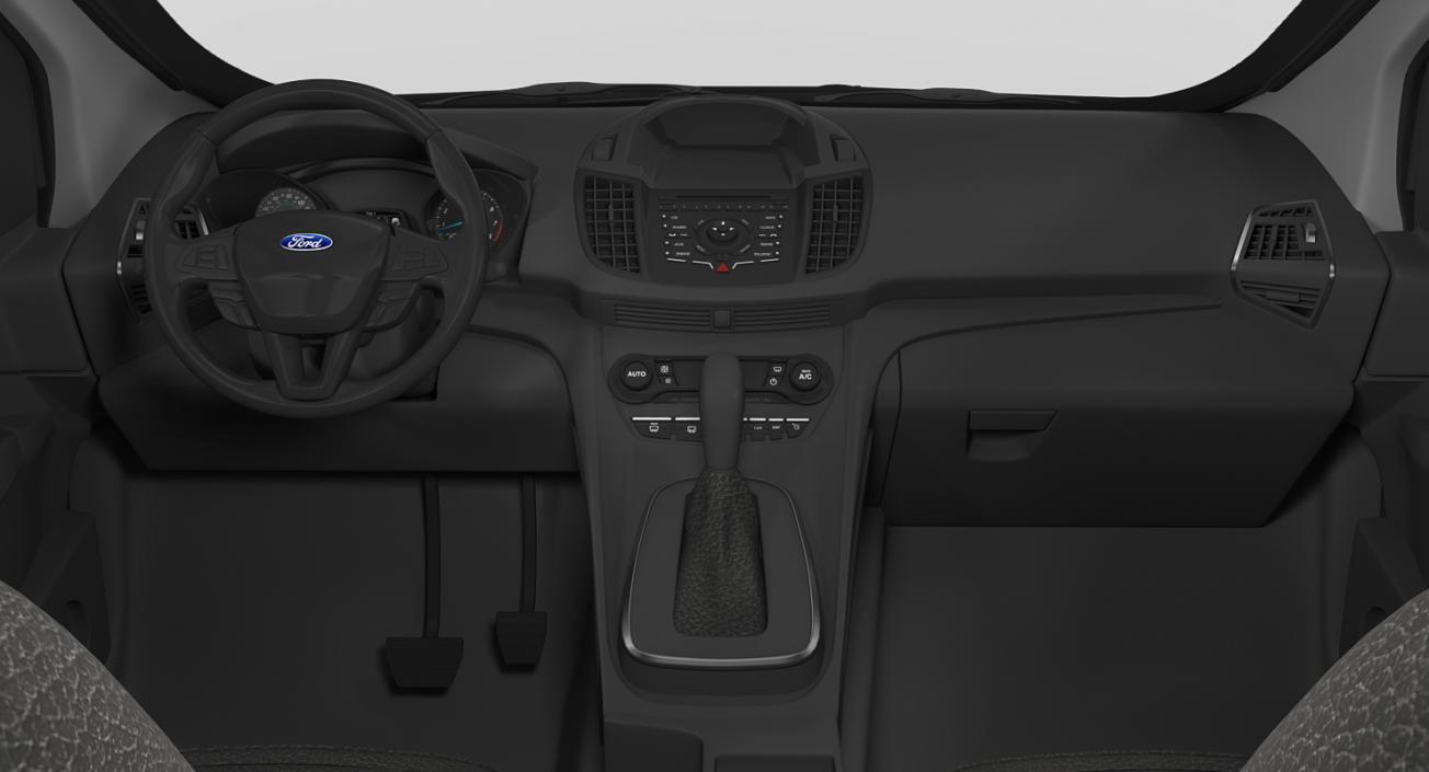 3D model Ford Kuga FWD 2016 Rigged