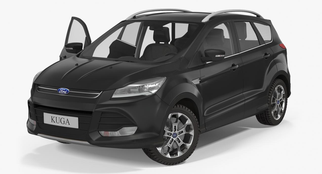 3D model Ford Kuga FWD 2016 Rigged