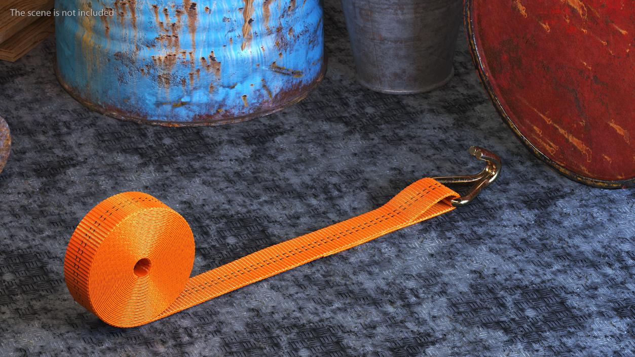 3D Ratchet Tie Down Strap Double J Hook