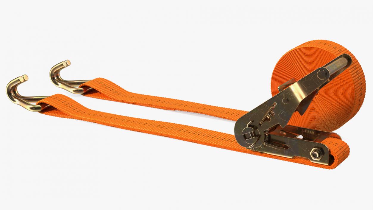 3D Ratchet Tie Down Strap Double J Hook