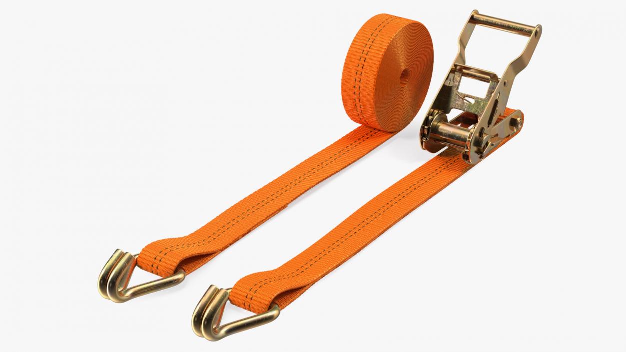 3D Ratchet Tie Down Strap Double J Hook