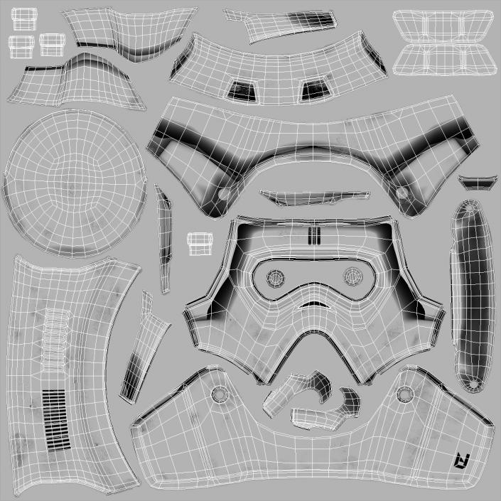 3D Star Wars Biker Scout Trooper Helmet