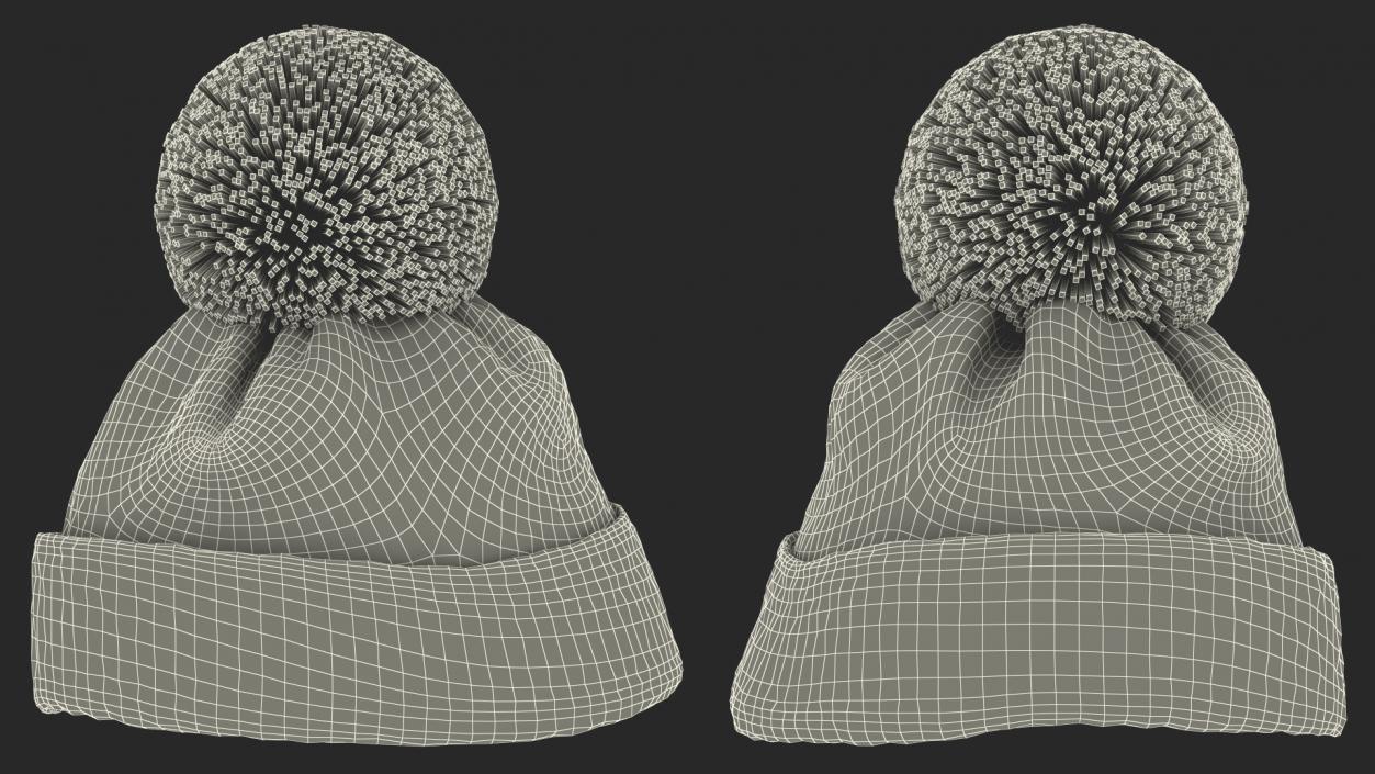 Winter Hats Collection 2 3D model