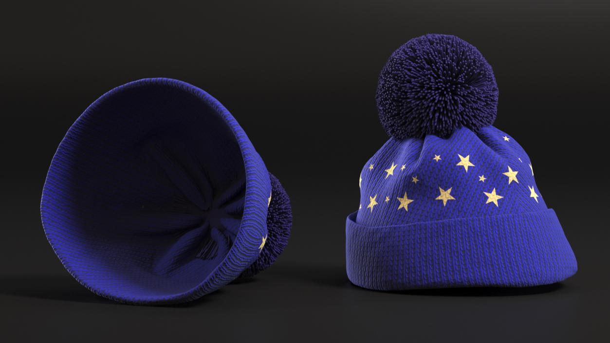 Winter Hats Collection 2 3D model