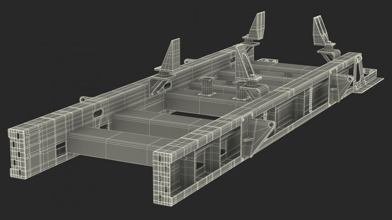 3D Base for Industrial Diesel Generator 2 model