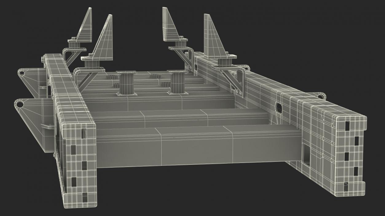 3D Base for Industrial Diesel Generator 2 model