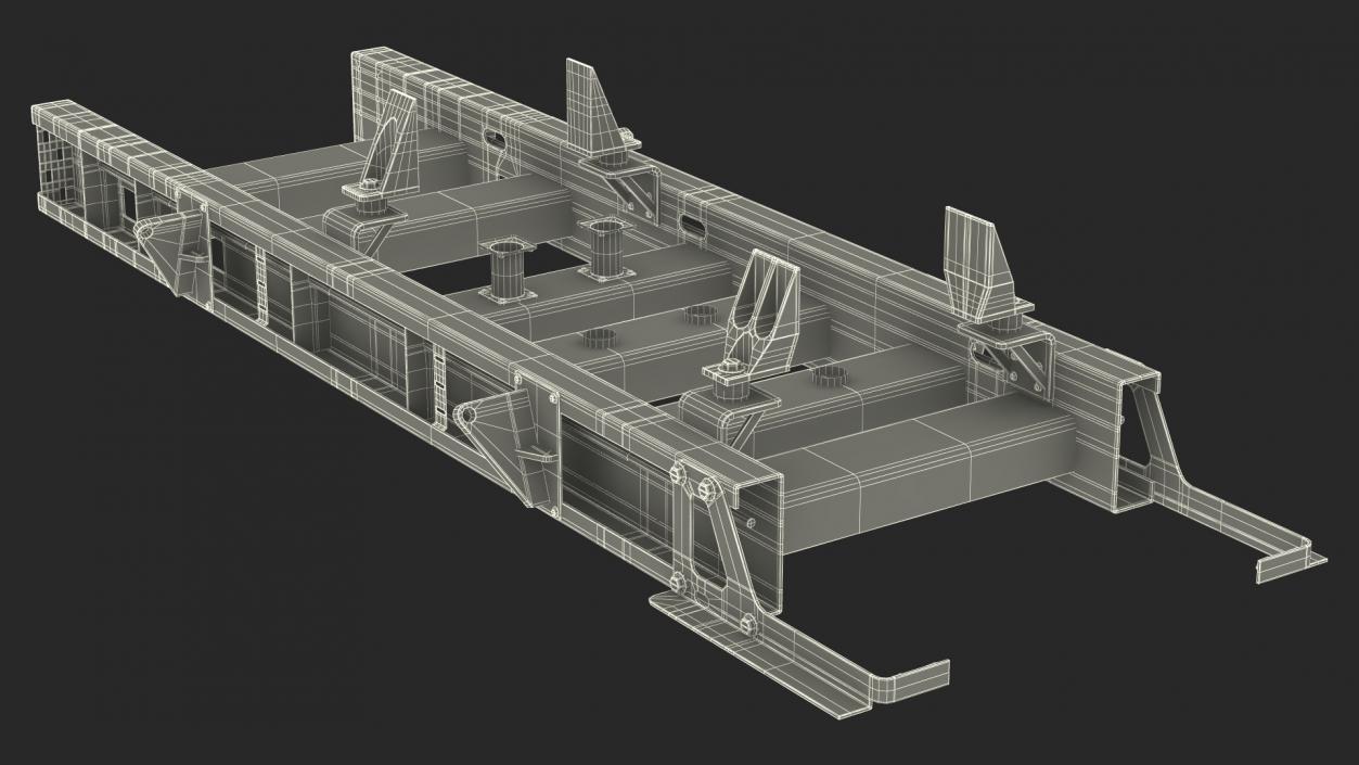 3D Base for Industrial Diesel Generator 2 model