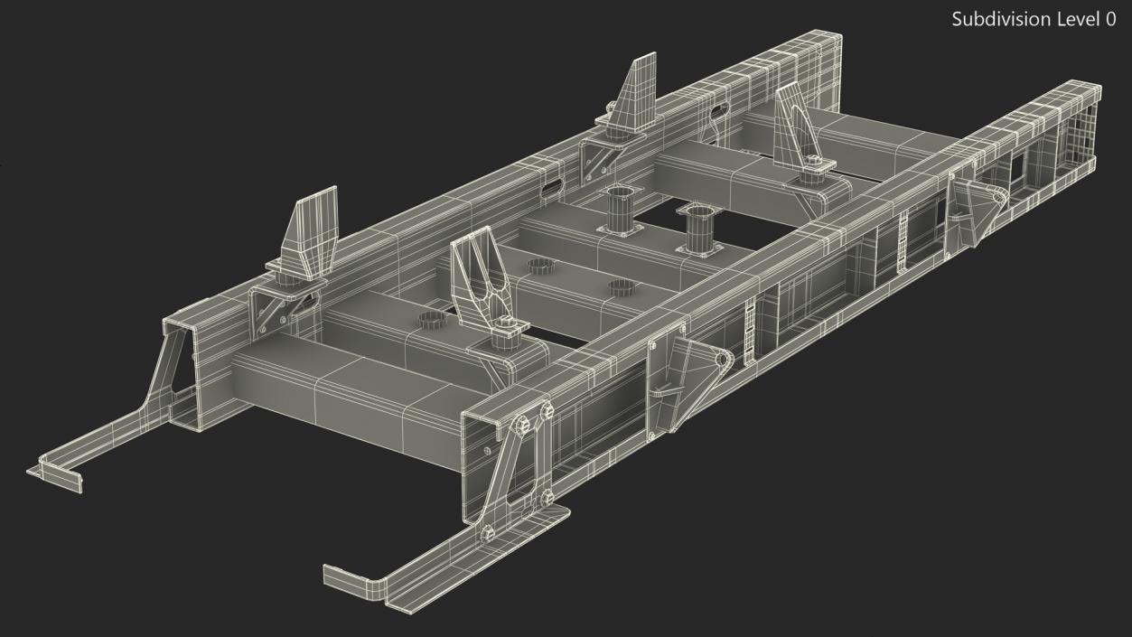 3D Base for Industrial Diesel Generator 2 model