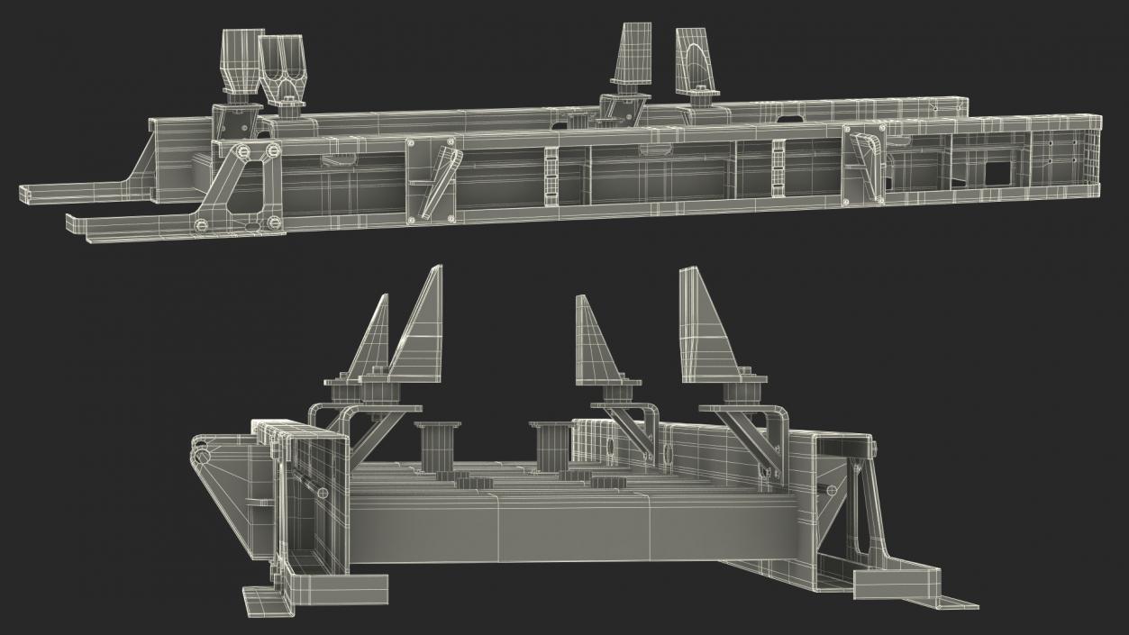 3D Base for Industrial Diesel Generator 2 model