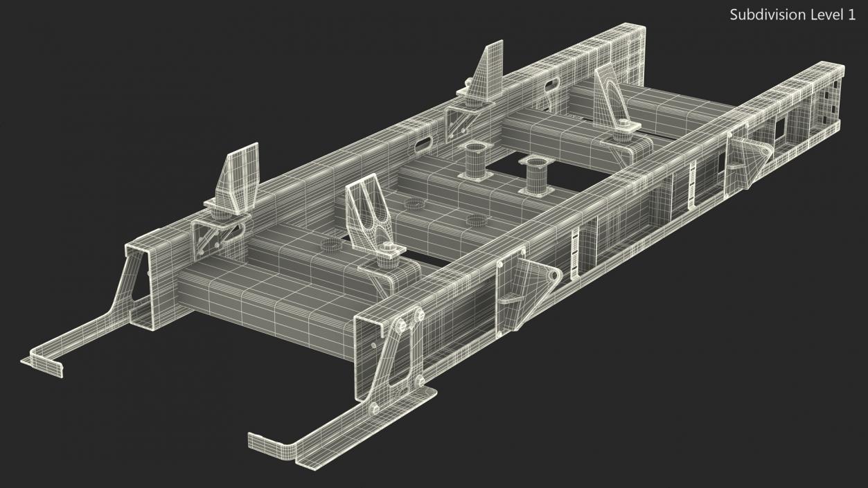 3D Base for Industrial Diesel Generator 2 model