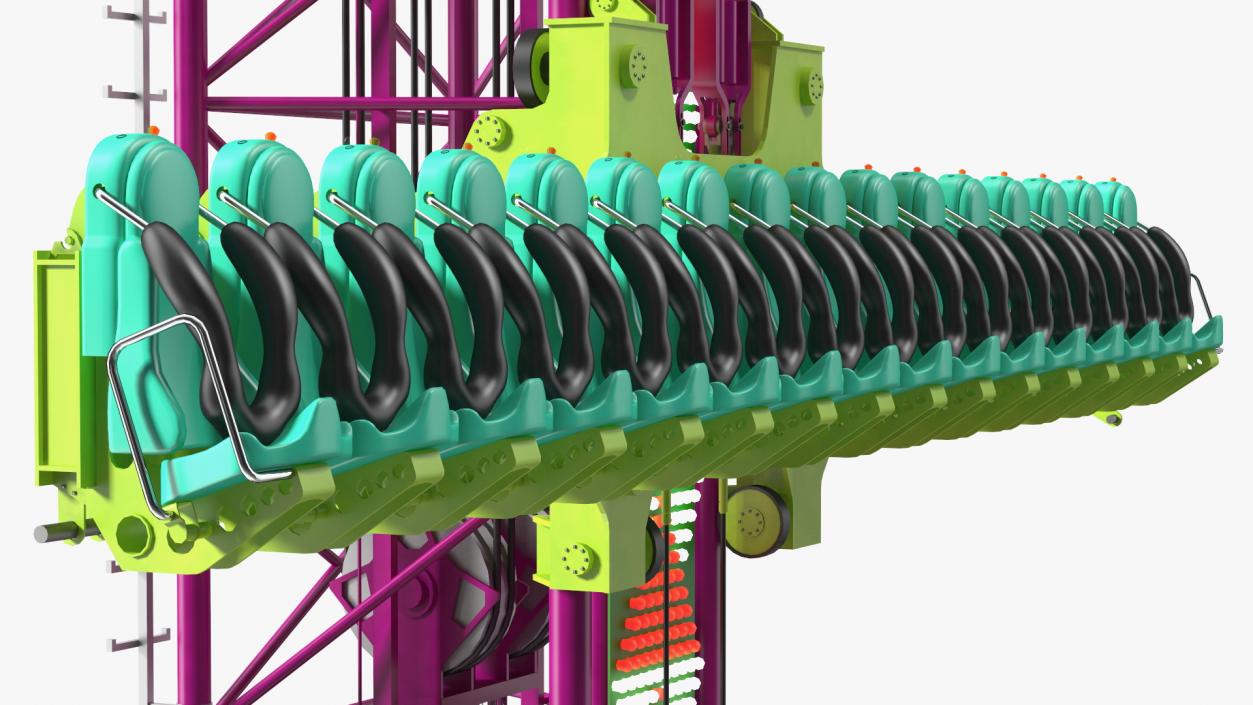 3D model Drop Tower Ride