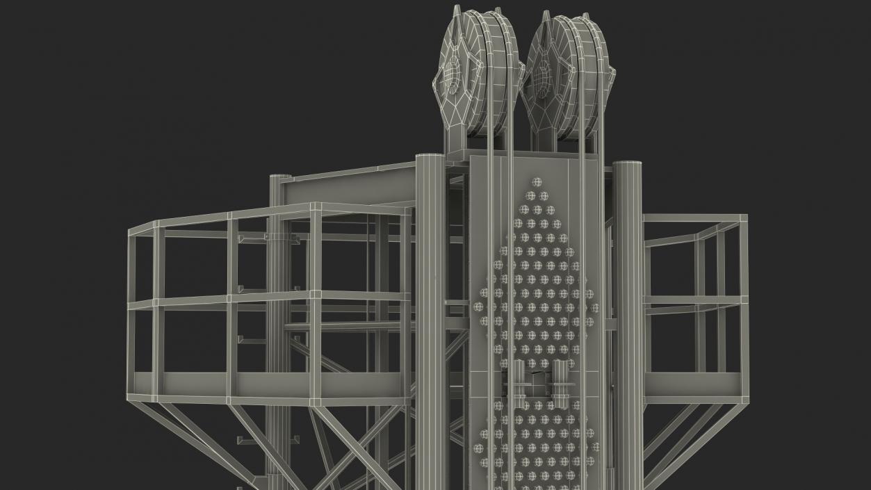 3D model Drop Tower Ride