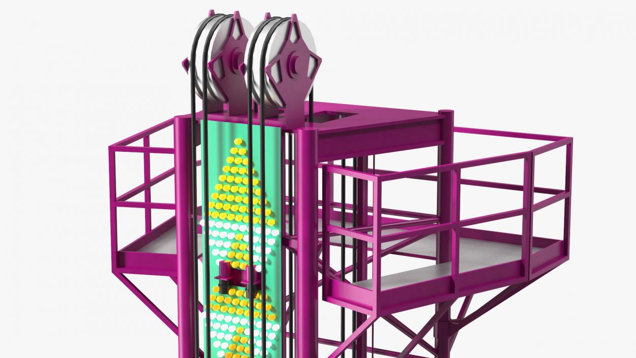 3D model Drop Tower Ride