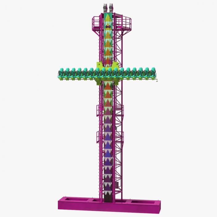 3D model Drop Tower Ride