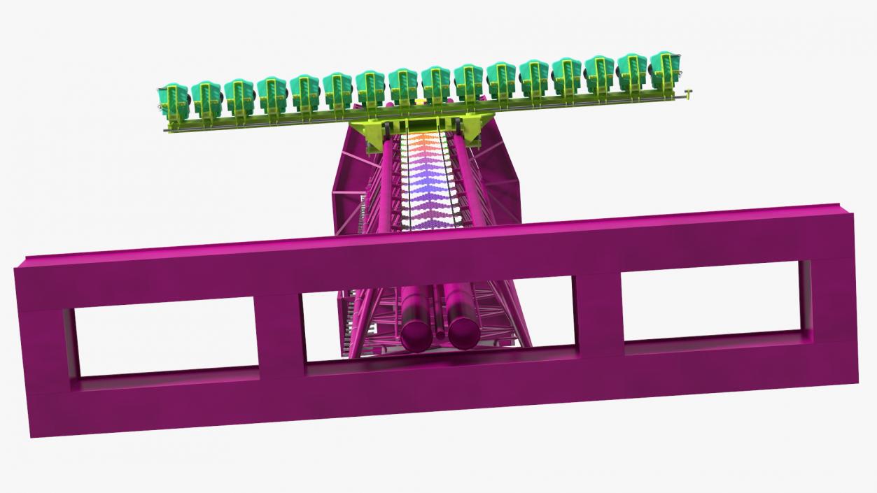 3D model Drop Tower Ride