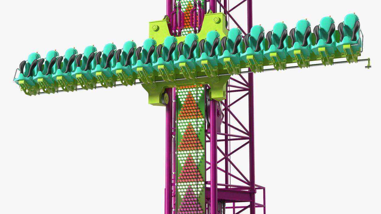 3D model Drop Tower Ride