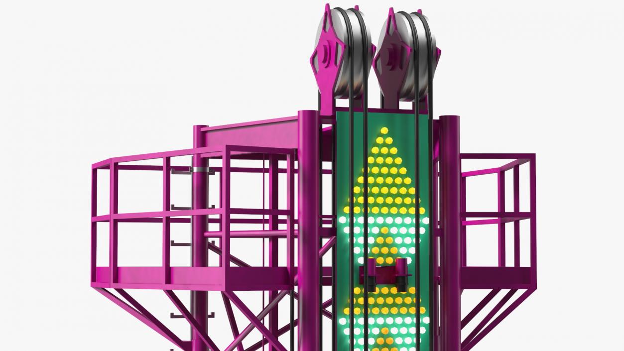 3D model Drop Tower Ride