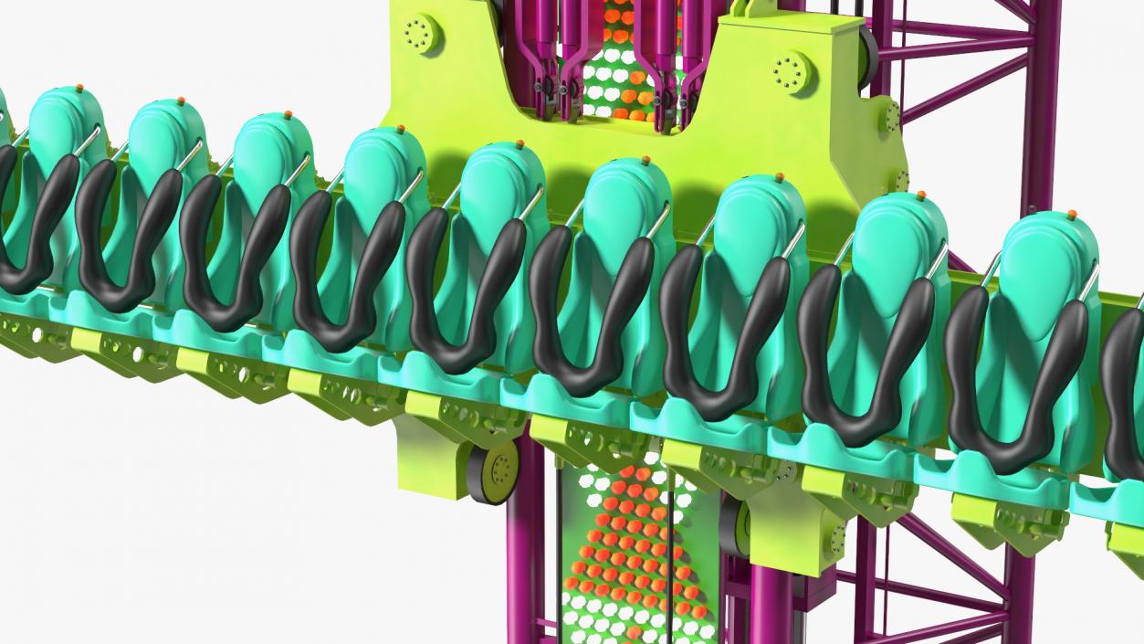 3D model Drop Tower Ride