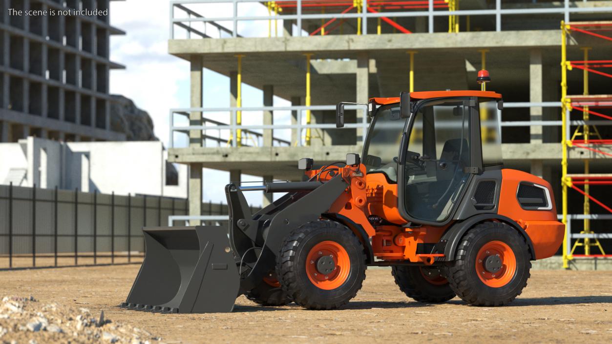 Electric Loader with Bucket 3D