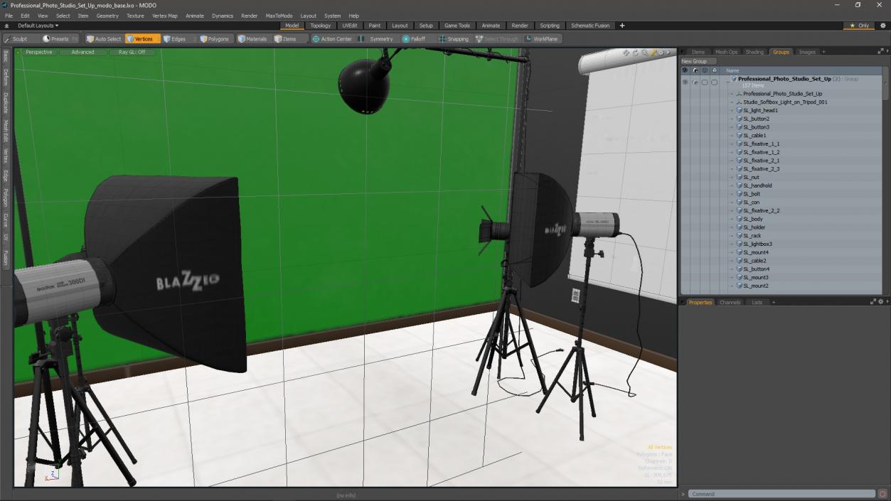 Professional Photo Studio Set Up 3D