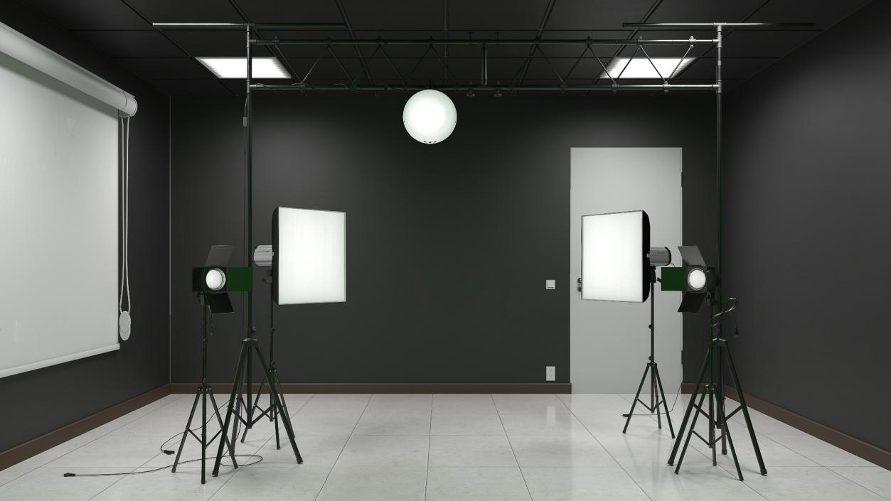 Professional Photo Studio Set Up 3D