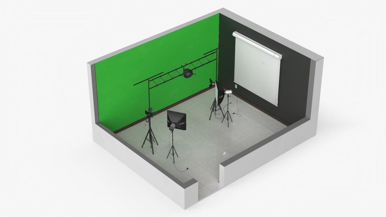 Professional Photo Studio Set Up 3D