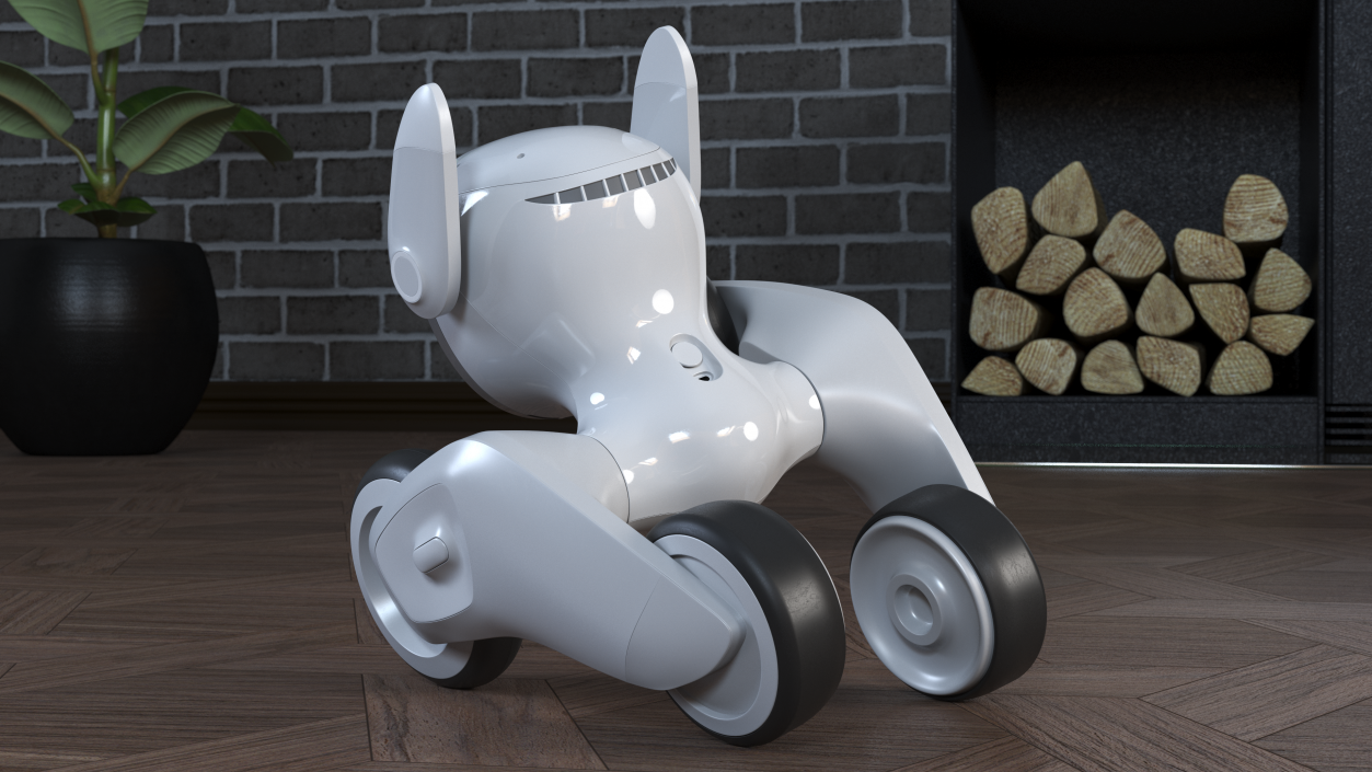 Friendly Robot Toy Loona Smart Petbot 3D