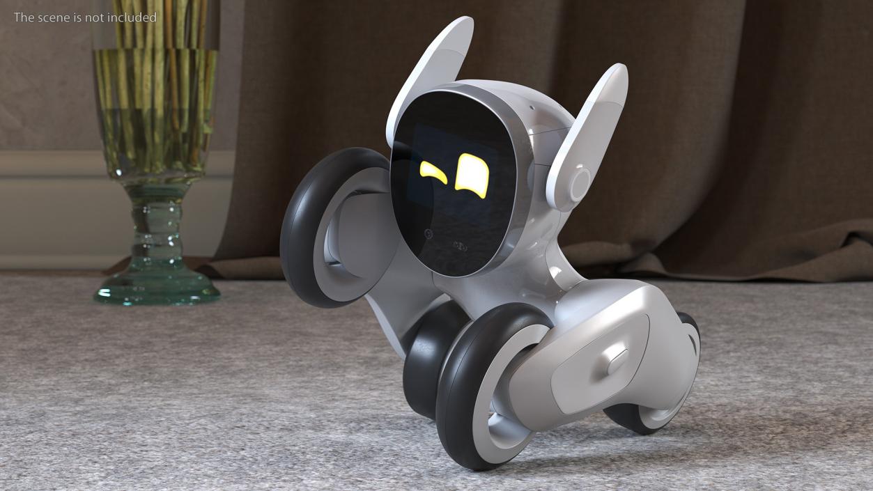 Friendly Robot Toy Loona Smart Petbot 3D