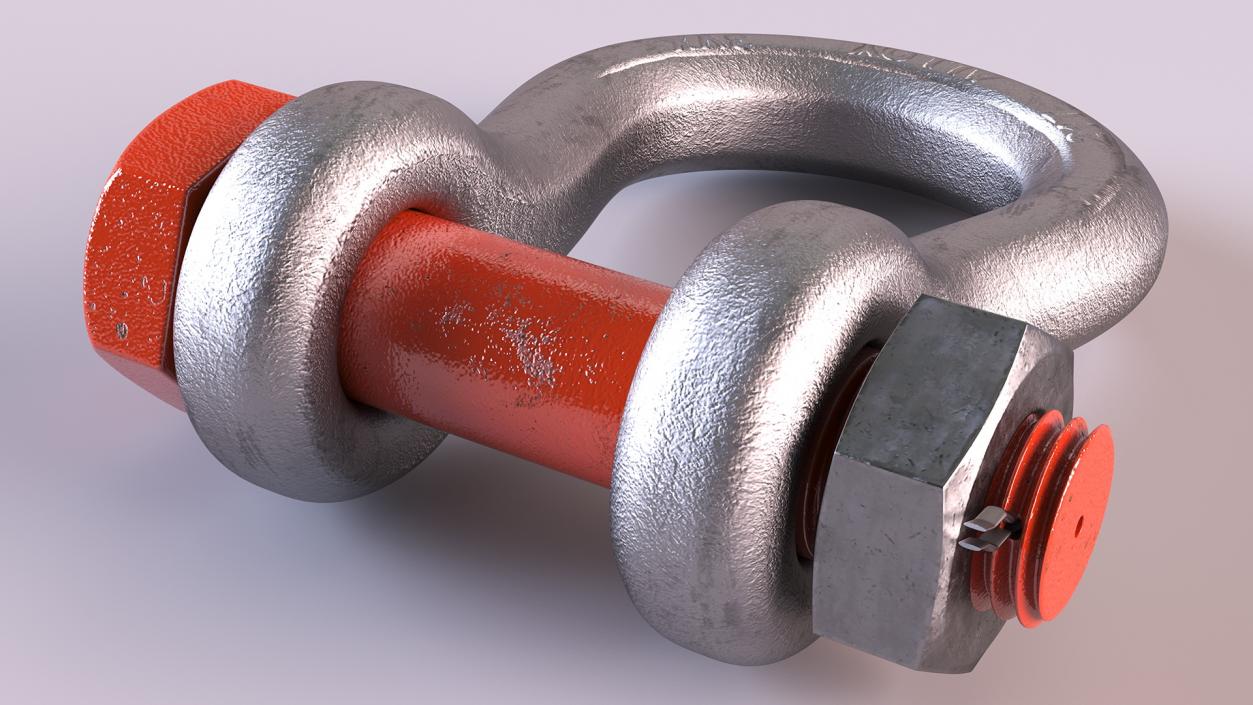 3D Anchor Shackle Orange Bolt