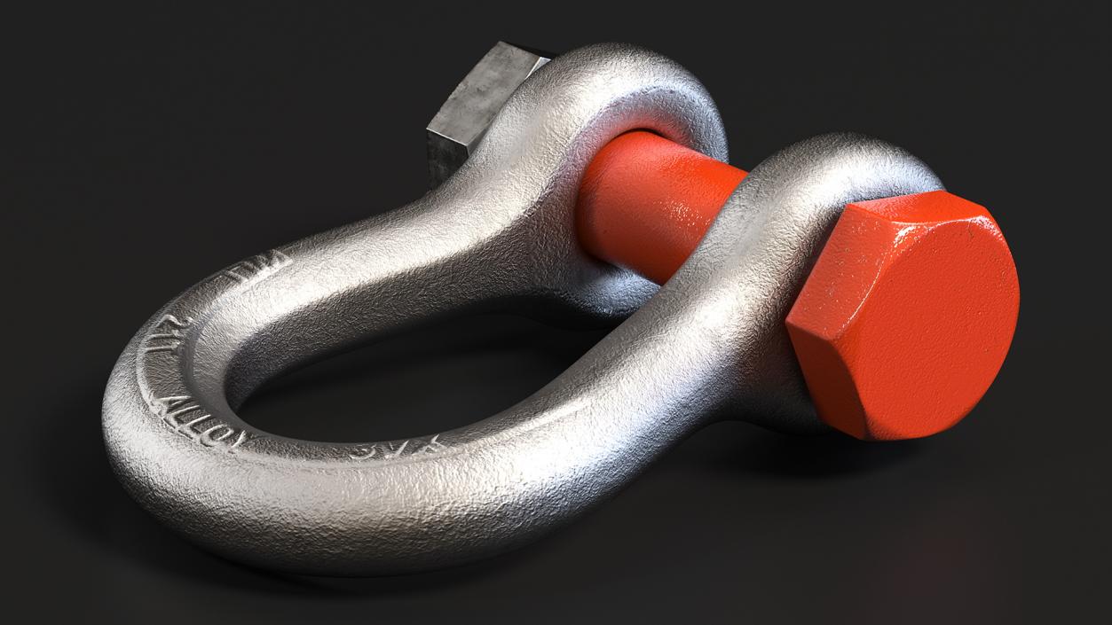 3D Anchor Shackle Orange Bolt