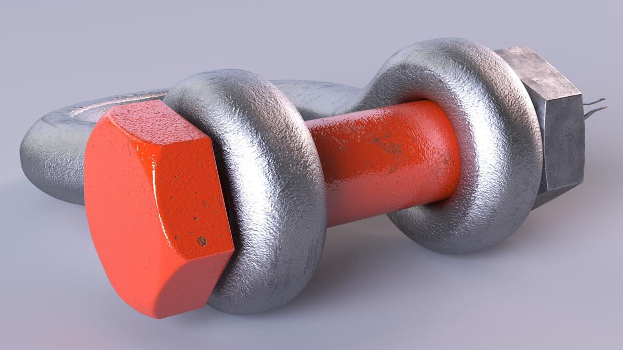 3D Anchor Shackle Orange Bolt