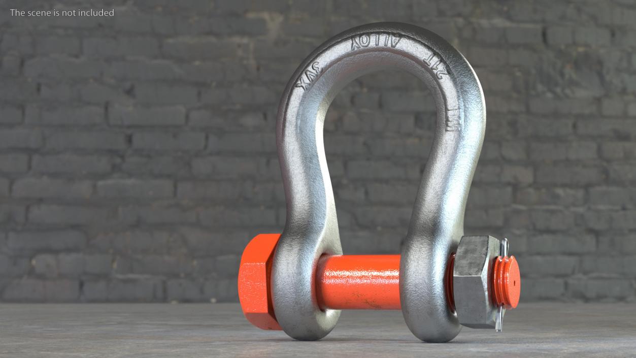 3D Anchor Shackle Orange Bolt